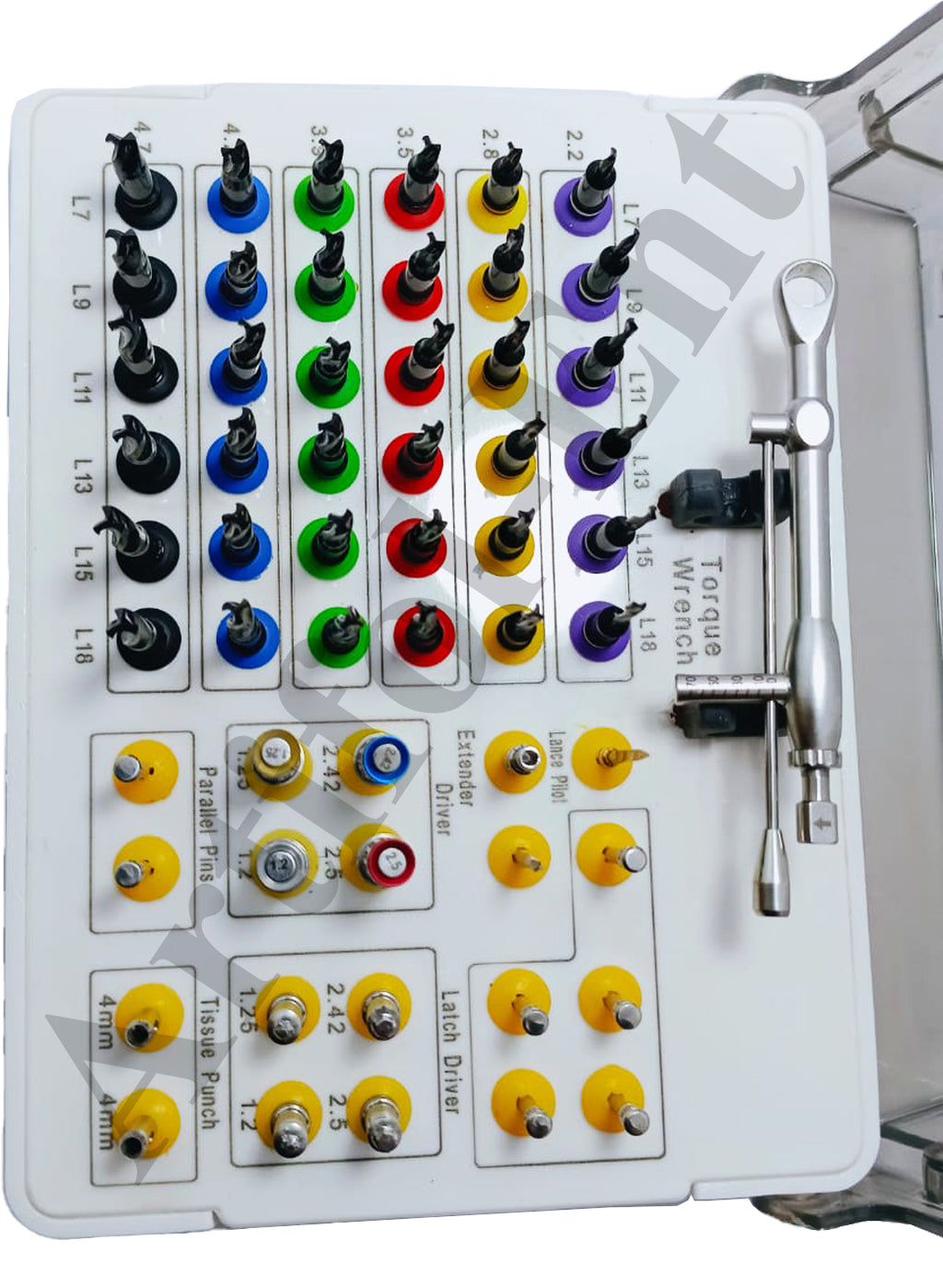 ARTIFOL Dental 55-Piece Implant Guide Kit – Fully Guided System for Implants & Prosthetics with 0–70 Ncm Torque Wrench (OS1053)