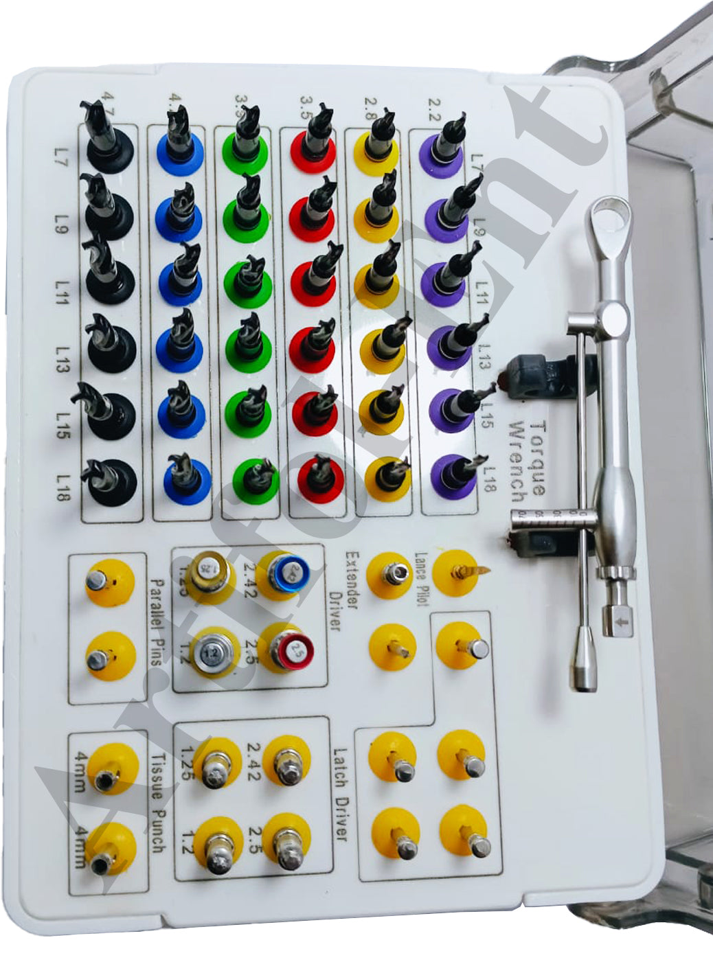 ARTIFOL Dental 55-Piece Implant Guide Kit – Fully Guided System for Implants & Prosthetics with 0–70 Ncm Torque Wrench (OS1053)