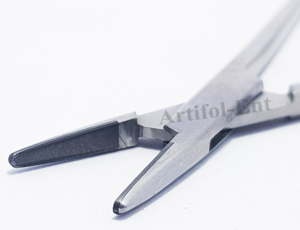 TC Halsey Needle Holder 13 cm (5") – Plain Tip Needle Driver with Tungsten Carbide Jaws | Surgical & Dental Suturing Instrument | 3 Pcs # 132910138