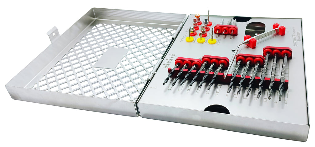 26-Piece Premium Zygomatic Surgical Kit | Titanium-Coated Precision Drills & Technical Instrument Set | High-Performance Stainless Steel Construction