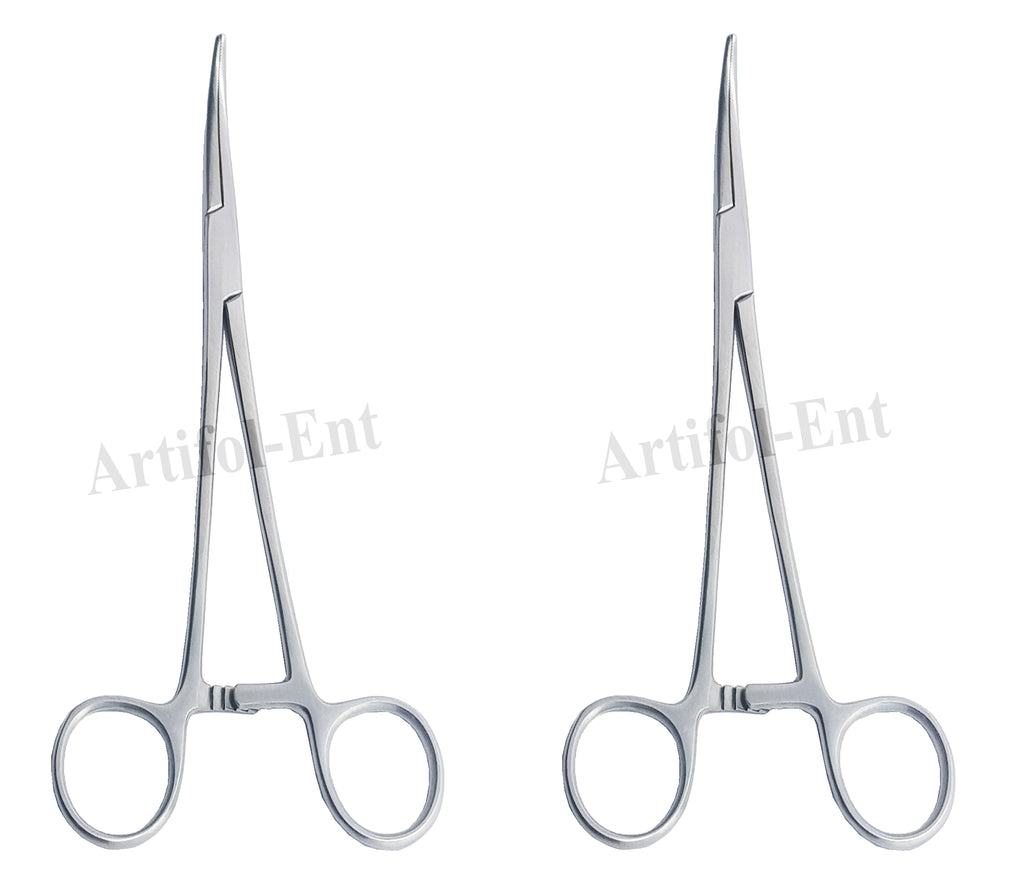 Schnidt Sawtell Tonsil Forceps – Fully Curved 19 cm (7.5”) Surgical Clamp (2 Pcs Set) #115910193