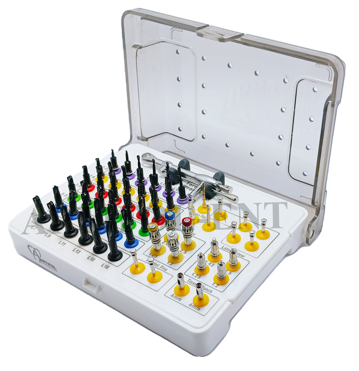 ARTIFOL Dental 55-Piece Implant Guide Kit – Fully Guided System for Implants & Prosthetics with 0–70 Ncm Torque Wrench (OS1053)