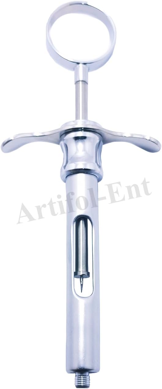 3-Piece Dental Syringes – 1.8 ml Aspirating Injector | One-Ring Design with Finger Rests for Precise Control & Comfort | Reusable & Autoclavable