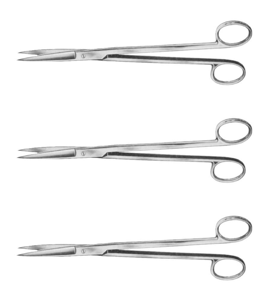 Sims Uterine Scissors Straight 8" (20 cm) Sharp/Sharp – Gynecology Surgical Instrument | Stainless Steel Precision Scissors