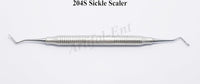 Dental Sickle Scaler 204S Double End 17.5 cm Stainless Steel Hygienists Tool Ergonomic Hollow Handle Endodontic Instruments 3 Pcs #S204SXE2