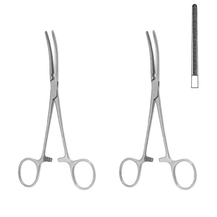 De Bakey Pean Artery Forceps Straight 14 cm (5.5") – Atraumatic Debakey Jaws Hemostatic Surgical Clamp | Stainless Steel | 2 Pcs #