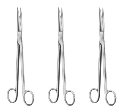 Sims Uterine Scissors Straight 8" (20 cm) Sharp/Sharp – Gynecology Surgical Instrument | Stainless Steel Precision Scissors