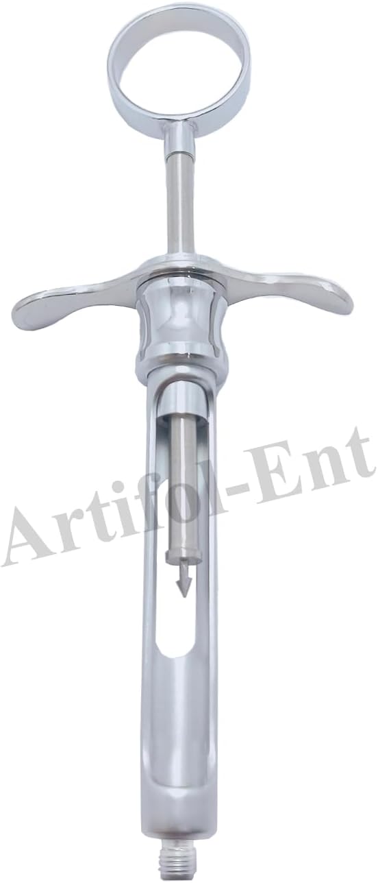 3-Piece Dental Syringes – 1.8 ml Aspirating Injector | One-Ring Design with Finger Rests for Precise Control & Comfort | Reusable & Autoclavable