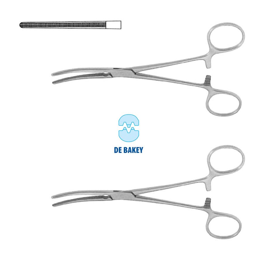 De Bakey Pean Artery Forceps Straight 14 cm (5.5") – Atraumatic Debakey Jaws Hemostatic Surgical Clamp | Stainless Steel | 2 Pcs #