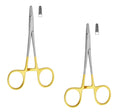 TC Derf Needle Holder 12.5 cm (5") – Tungsten Carbide Serrated Tips | Surgical Dental Precision Suturing Instrument | Stainless Steel | 2 Pcs #132910133