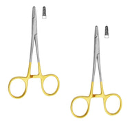 TC Derf Naaldhouder 12,5 cm (5") – Getande Tungsten Carbide-punten | Chirurgisch-tandheelkundig precisiehechtinstrument | Roestvrij staal | 2 stuks #132910133