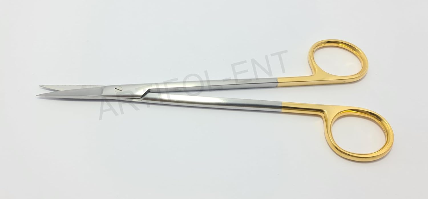 TC Kelly Scissors Set | 2-Piece Straight Scissors 16 cm | Tungsten Carbide Edges, Stainless Steel #S5002