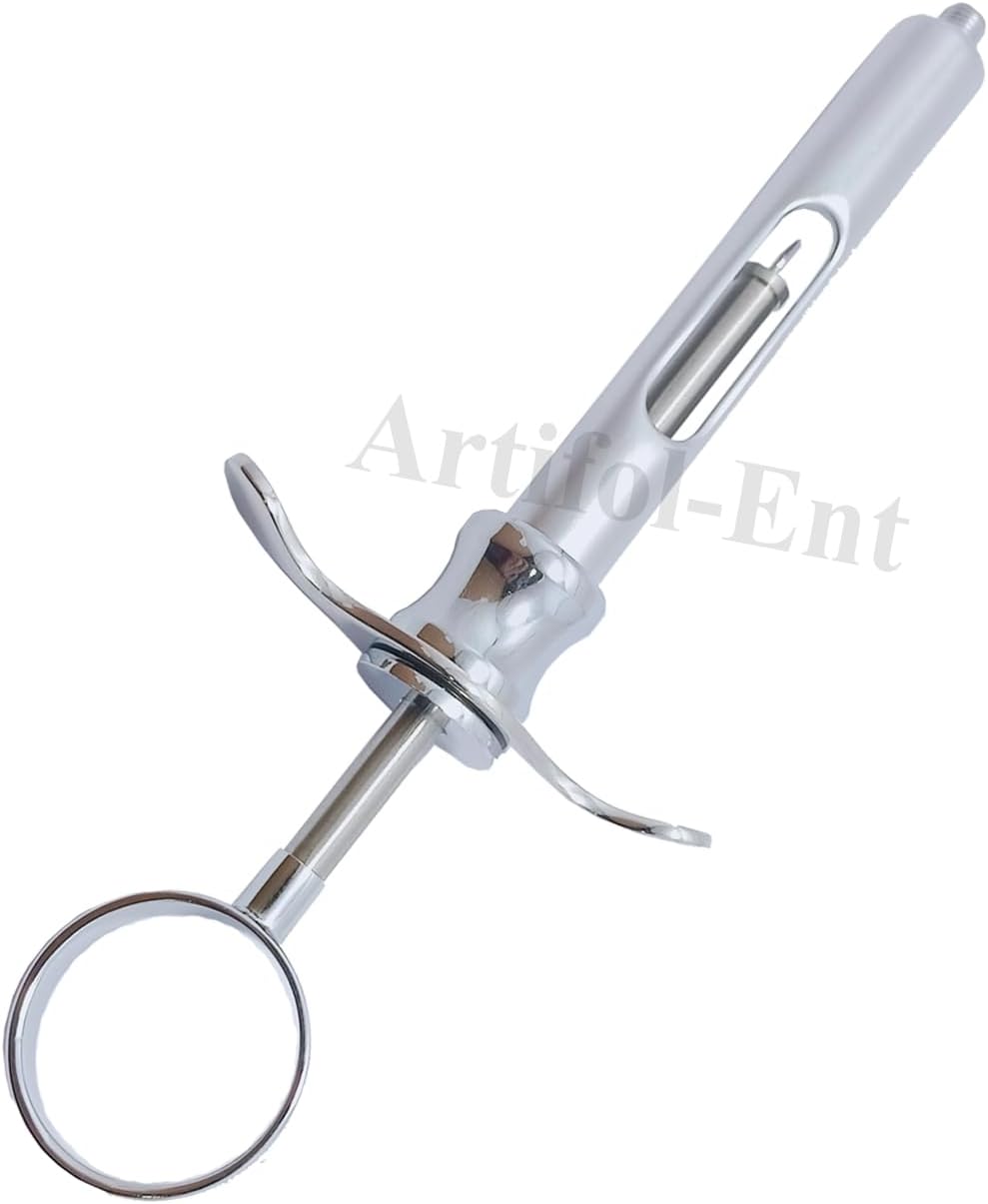 3-Piece Dental Syringes – 1.8 ml Aspirating Injector | One-Ring Design with Finger Rests for Precise Control & Comfort | Reusable & Autoclavable