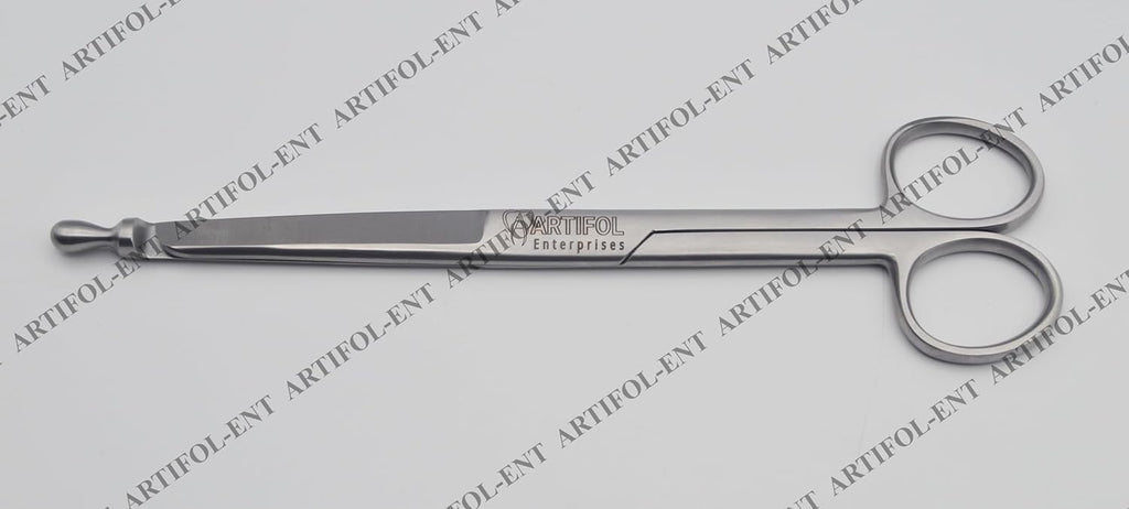 Professional Enterotomy & Dissecting Scissors 21 cm Straight – Probe-Tip Safety Design | Elite High-Density Stainless Steel | Precision Surgical Instrument #113910296