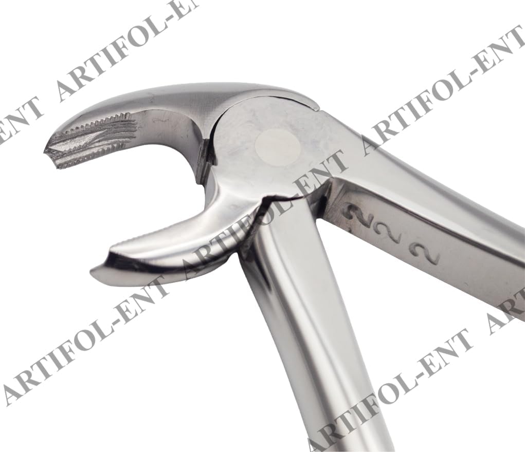 Lower Molar Extraction Forceps 22E – Mandibular Molar Dental Extraction Instrument | Precision Beak Design, Stainless Steel, Ergonomic Grip | Reusable #FX22E