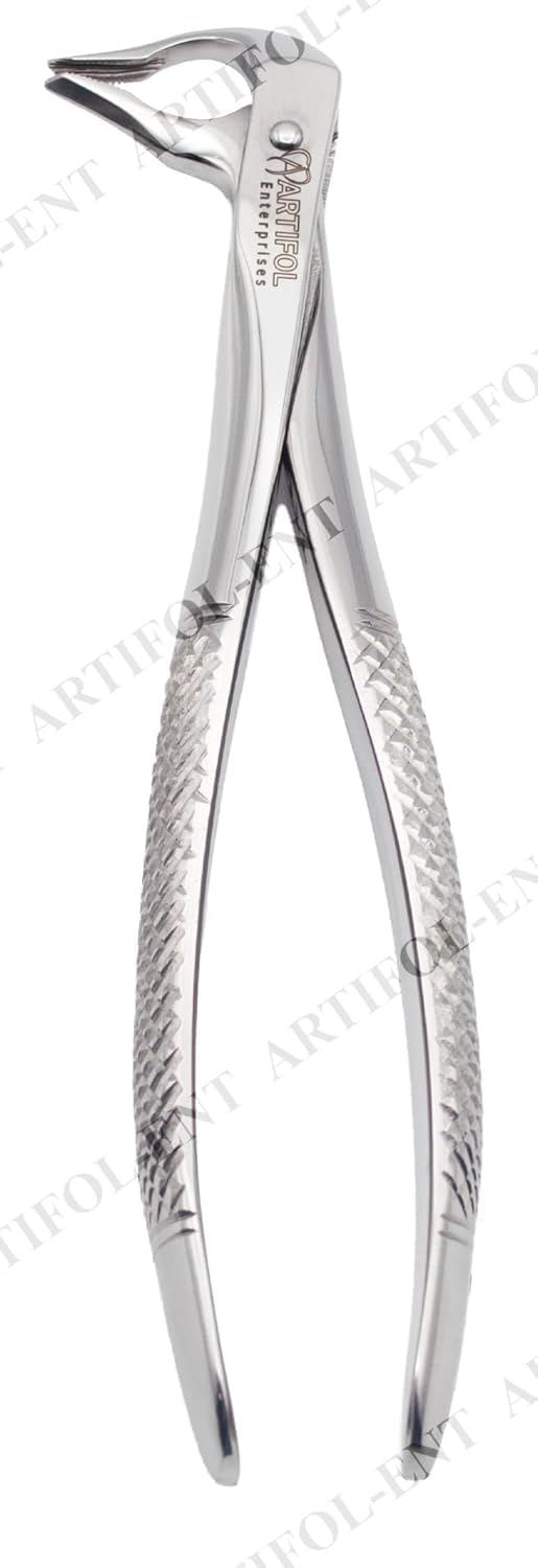 Extraction Forceps 74N – European Style | Slim-Beaked Lower Molar & Root Specialist | Premium Surgical Stainless Steel | High-Torque Precision Design #FAFX74N