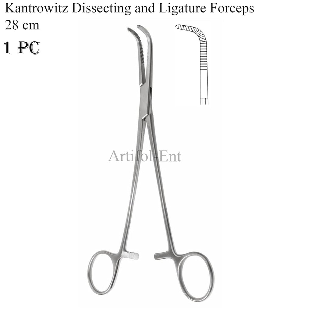 Kantrowitz Dissecting and Ligature Forceps 28 cm (11") – Thoracic Surgical Clamp | Stainless Steel Surgical Instrument