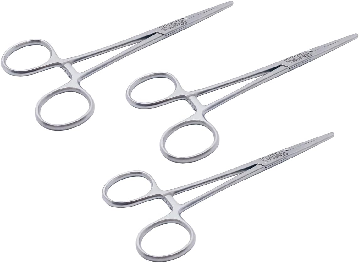 Bainebridge Arterienklemme – 15 cm gerade | 3-teiliges Set | Edelstahl | Autoklavierbar #115910200