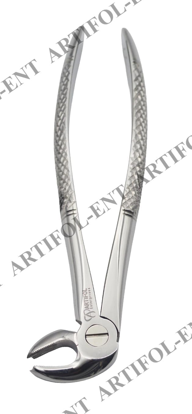 Lower Molar Extraction Forceps 22E – Mandibular Molar Dental Extraction Instrument | Precision Beak Design, Stainless Steel, Ergonomic Grip | Reusable #FX22E