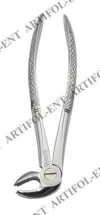 Lower Molar Extraction Forceps 22E – Mandibular Molar Dental Extraction Instrument | Precision Beak Design, Stainless Steel, Ergonomic Grip | Reusable #FX22E
