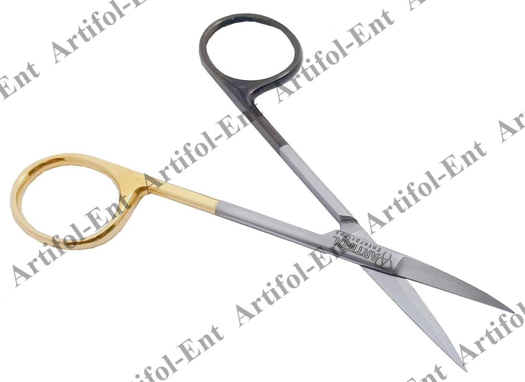 Master-Pack: 2 Pieces TC Iris Micro "Super-Cut" Scissors 11.5 cm Curved – Elite Tungsten Carbide + Razor-Edge System | Professional High-Density Stainless Steel #113910720