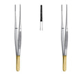 TC Semken Dissecting Forceps 12.5 cm (5") – Tungsten Carbide Surgical Dental Tweezers | Stainless Steel | 2 Pcs