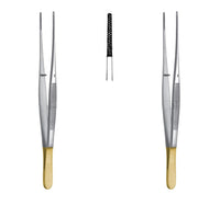 TC Semken Dissecting Forceps 12.5 cm (5") – Tungsten Carbide Surgical Dental Tweezers | Stainless Steel | 2 Pcs