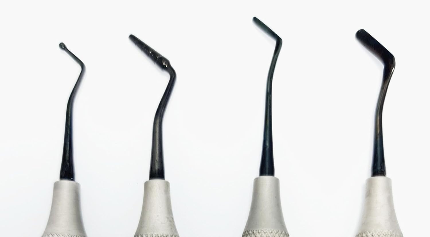 Dental Restorative Kit – 4 Pcs Double-Ended Black Titanium Coated Instruments | Stainless Steel Handles | Composite Resin Filling #tncipcl