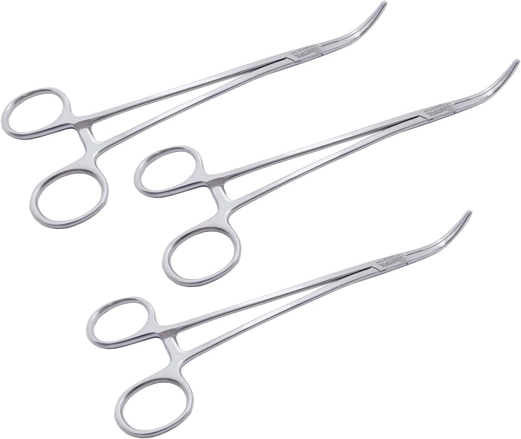 Overholt-Arterienklemme – 21 cm gebogen | 3-teiliges Set | Edelstahl | Autoklavierbar #115910178