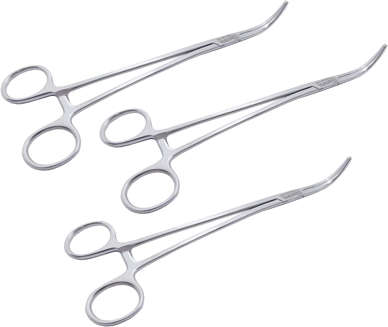 Overholt-Arterienklemme – 21 cm gebogen | 3-teiliges Set | Edelstahl | Autoklavierbar #115910178