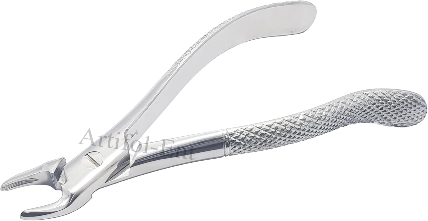 Upper Roots Serrated Extraction Forceps #76S – Dental Tooth Extraction Forceps | Surgical Grade Stainless Steel | Reusable & Autoclavable | FX76S