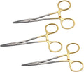Master-Pack (3 Stück) Elite TC Kilner Nadelhalterpinzette – 13,5 cm gebogen | Backen aus Wolframkarbid #132910135