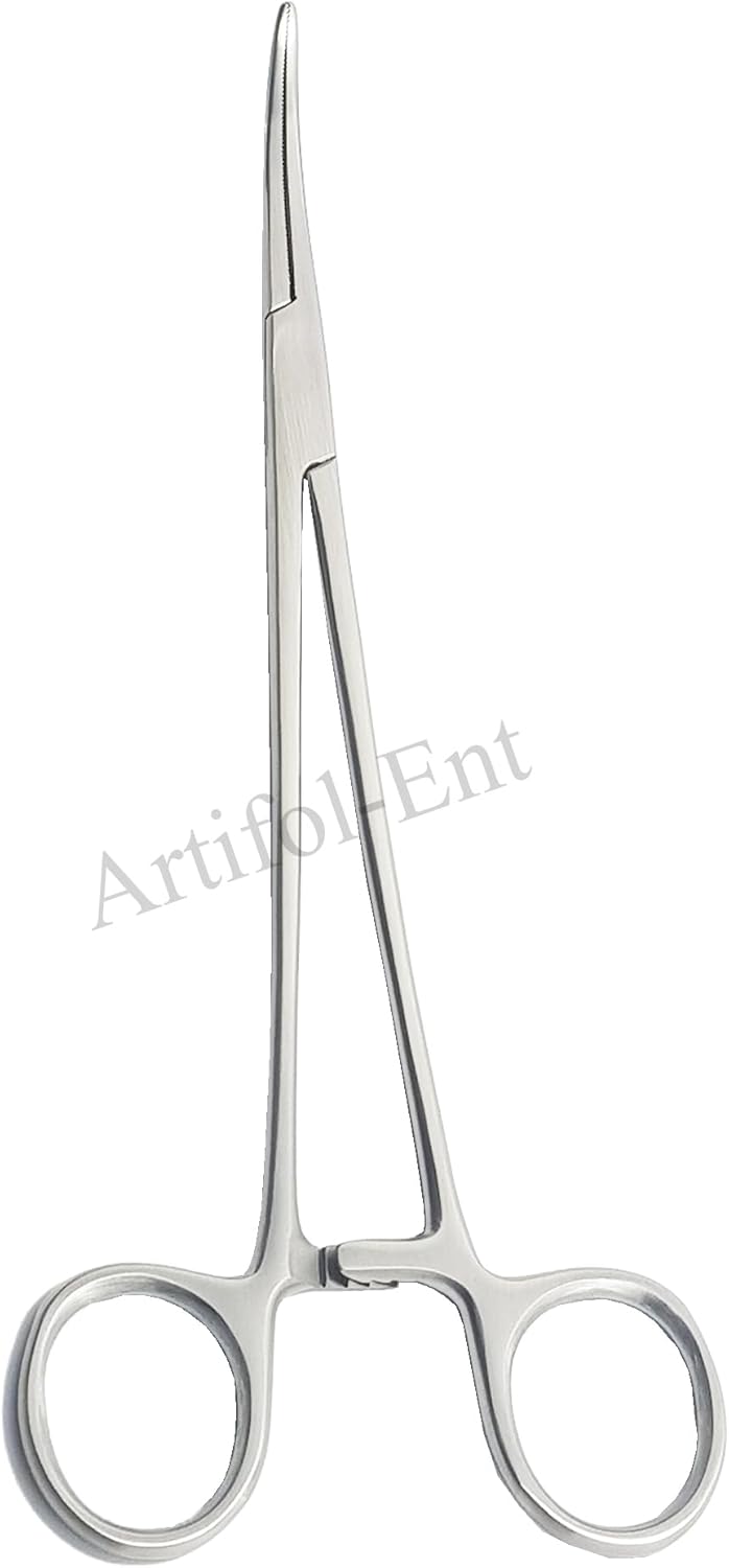 HEISS Artery Forceps – 20 cm Curved | 3 Pcs Set | Stainless Steel | Precise Hemostasis #115910218
