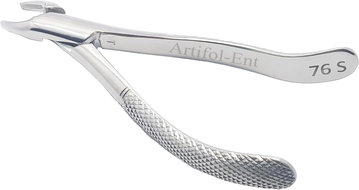Upper Roots Serrated Extraction Forceps #76S – Dental Tooth Extraction Forceps | Surgical Grade Stainless Steel | Reusable & Autoclavable | FX76S