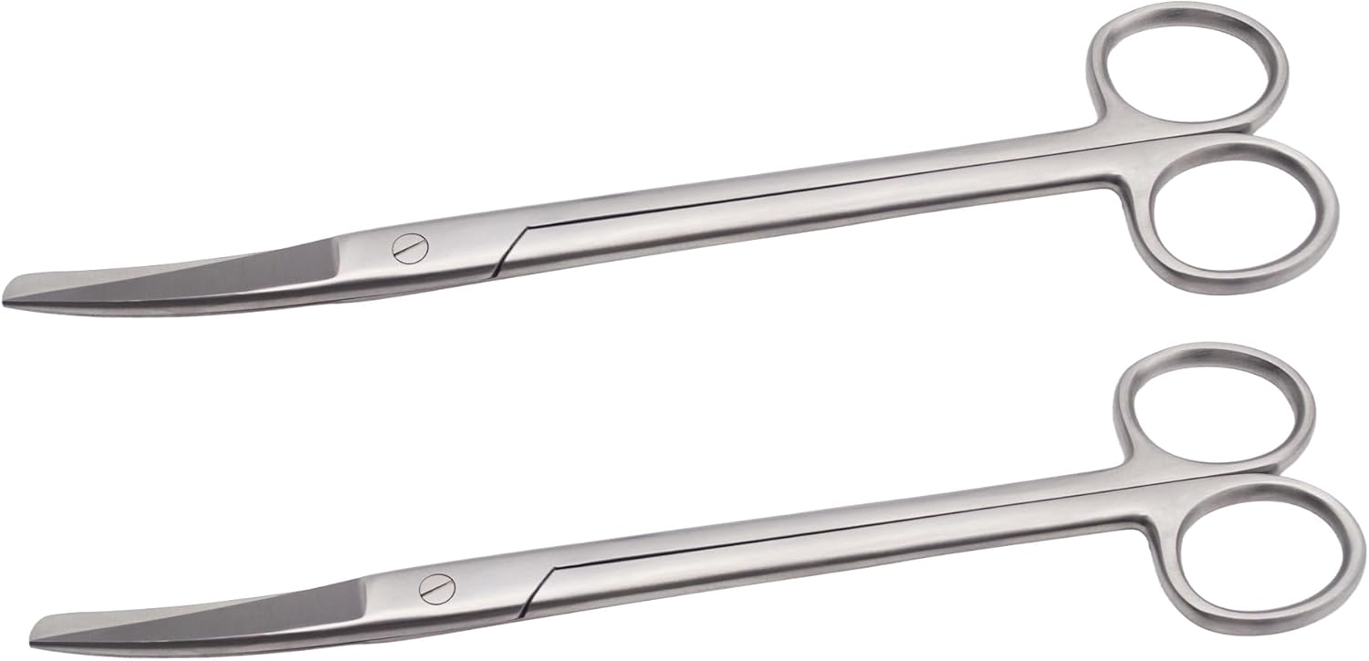 Elite 2-Piece Sims Gynaecological & Technical Scissors – 20 cm Curved | Stainless Steel | Sharp/Blunt Tip #113910123