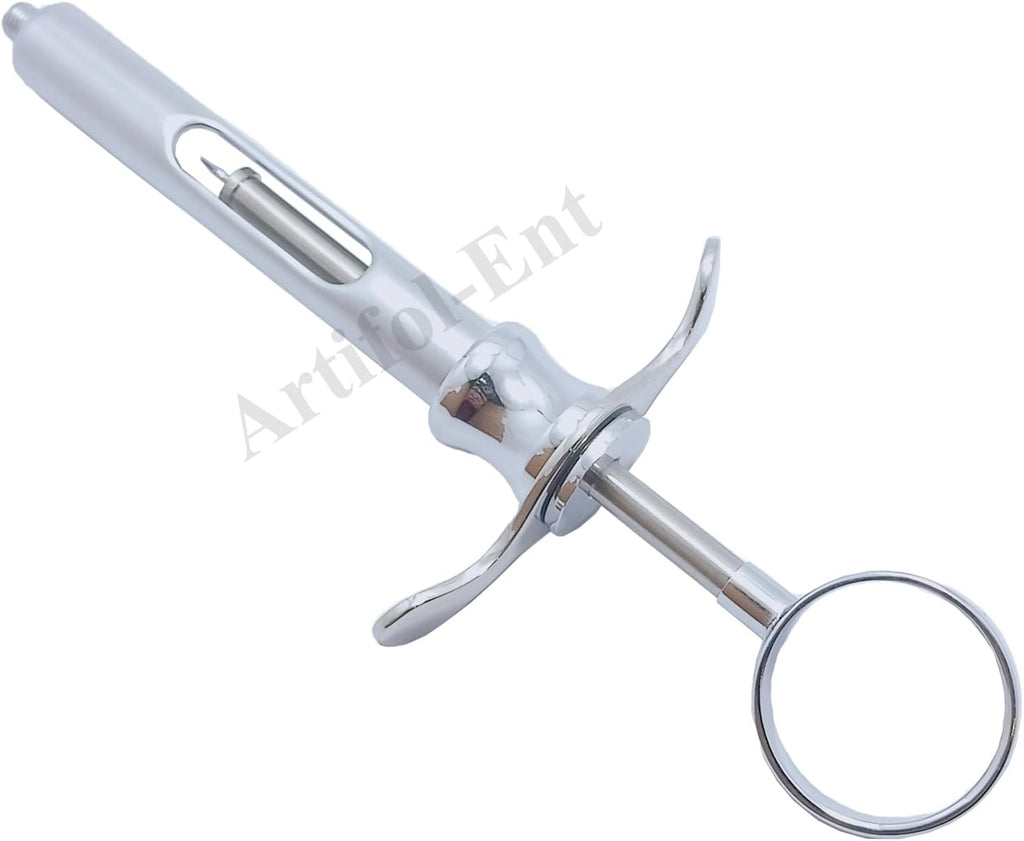 3-Piece Dental Syringes – 1.8 ml Aspirating Injector | One-Ring Design with Finger Rests for Precise Control & Comfort | Reusable & Autoclavable
