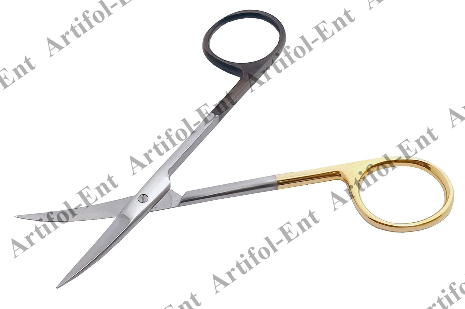 Master-Pack: 2 Pieces TC Iris Micro "Super-Cut" Scissors 11.5 cm Curved – Elite Tungsten Carbide + Razor-Edge System | Professional High-Density Stainless Steel #113910720