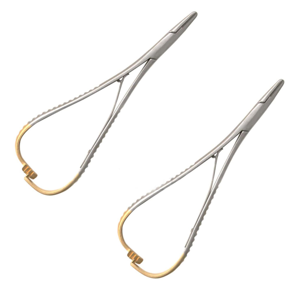TC Mathieu Needle Holder Driver – 17.2 cm (7"), 21.5 cm (8.5") & 24 cm (9.5") Tungsten Carbide Inserts | Surgical Dental Orthodontic Plier | 2 Pcs
