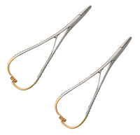 TC Mathieu Needle Holder Driver – 17.2 cm (7"), 21.5 cm (8.5") & 24 cm (9.5") Tungsten Carbide Inserts | Surgical Dental Orthodontic Plier | 2 Pcs