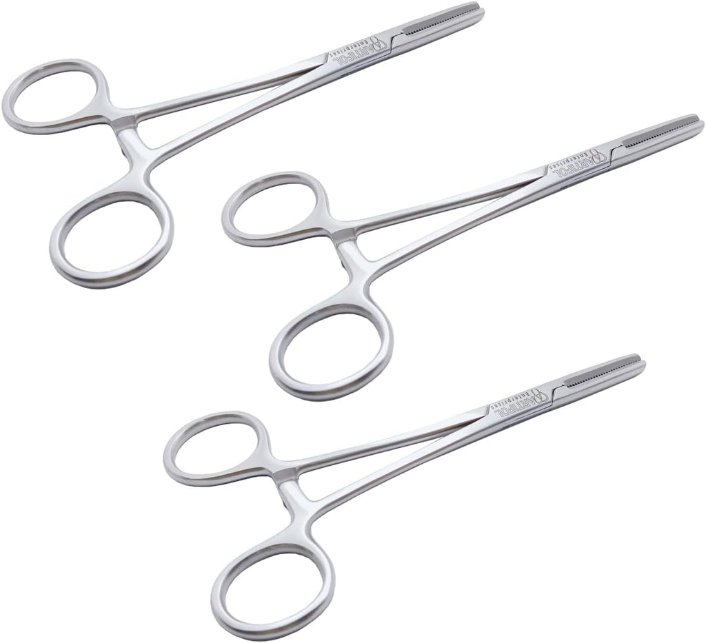 Schlauchschelle – 15,5 cm | 3er-Set | Edelstahl | Hämostat-Verschluss | Autoklavierbar #115910358
