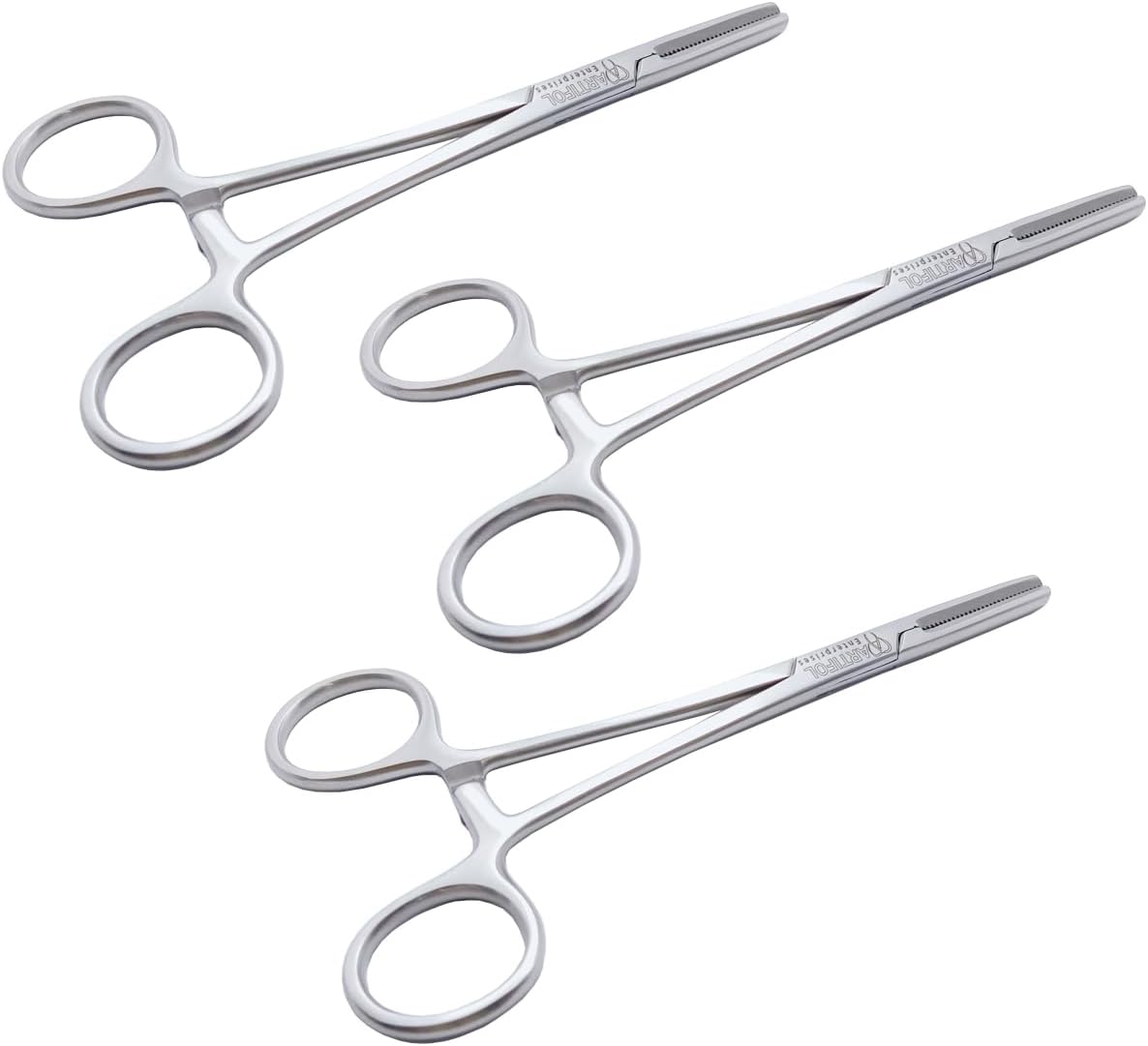 Schlauchschelle – 15,5 cm | 3er-Set | Edelstahl | Hämostat-Verschluss | Autoklavierbar #115910358