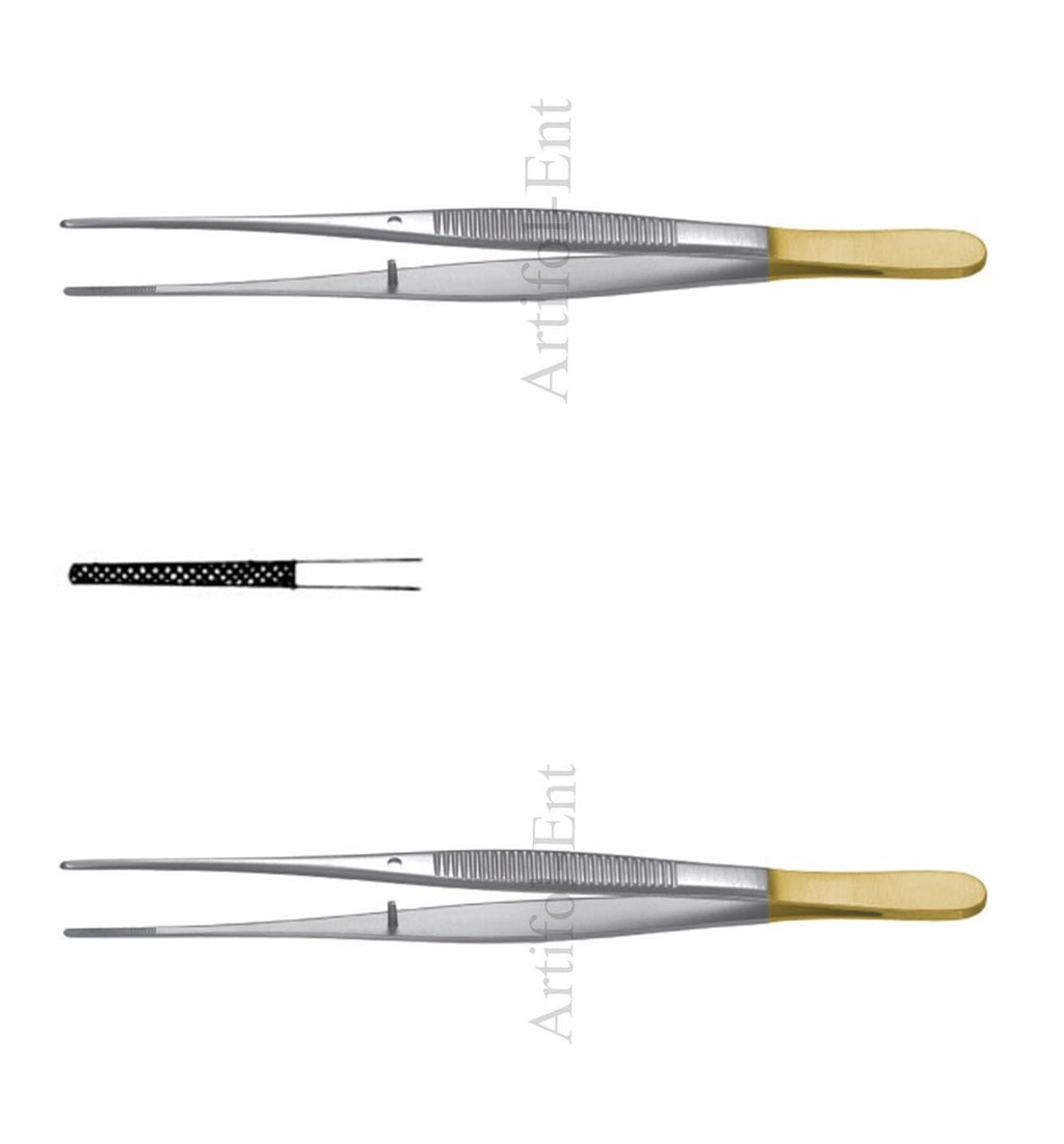 TC Semken Dissecting Forceps 12.5 cm (5") – Tungsten Carbide Surgical Dental Tweezers | Stainless Steel | 2 Pcs