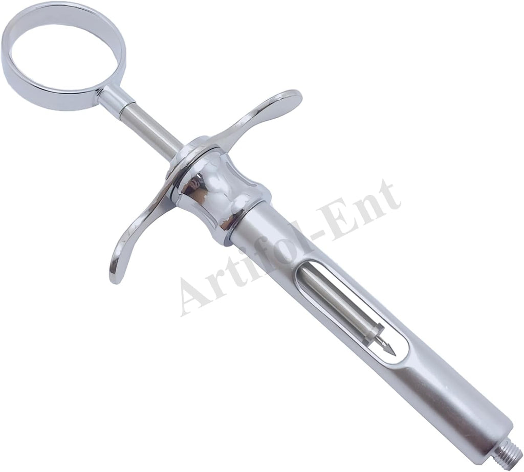 3-Piece Dental Syringes – 1.8 ml Aspirating Injector | One-Ring Design with Finger Rests for Precise Control & Comfort | Reusable & Autoclavable