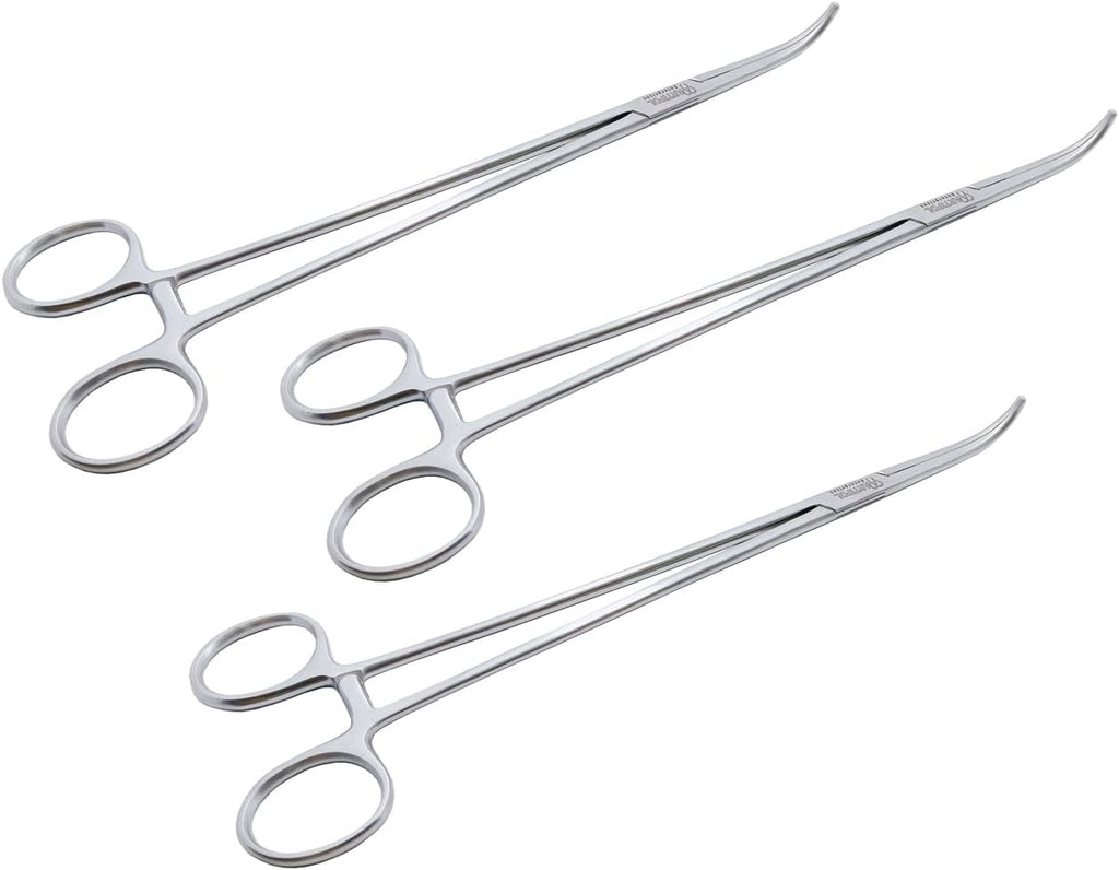 Overholt Geissendoerfer Arterienklemme – 27 cm gebogen | 3-teiliges Set | Edelstahl | Autoklavierbar #115910168