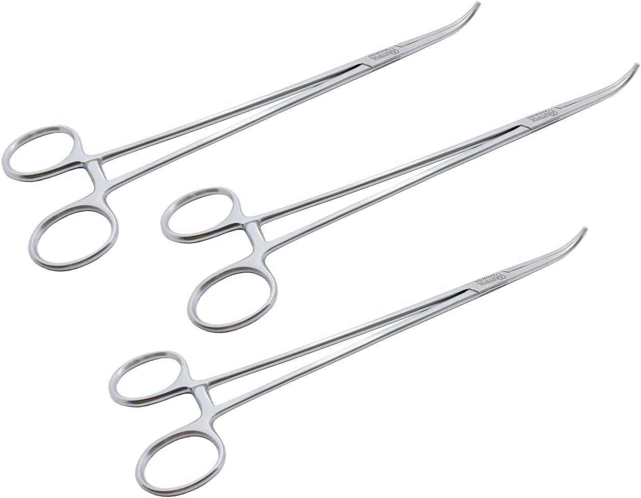 Overholt Geissendoerfer Arterienklemme – 27 cm gebogen | 3-teiliges Set | Edelstahl | Autoklavierbar #115910168