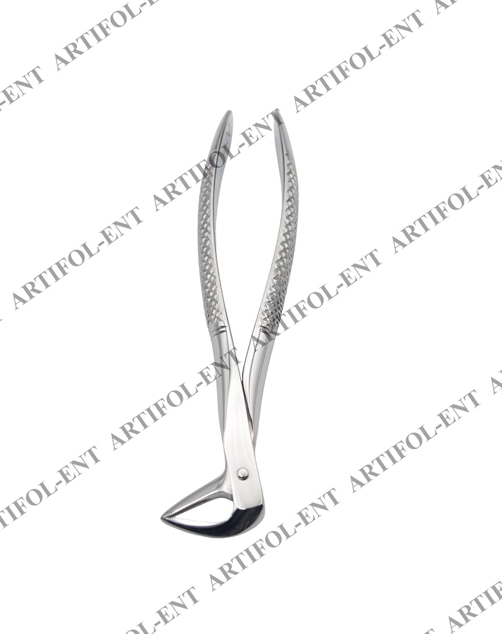 Lower Roots Serrated Extraction Forceps 74N – Precision Dental Root Extraction Instrument | Serrated Beak Design, Stainless Steel, Ergonomic Grip | Reusable #FX74N
