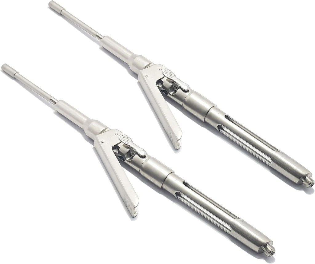 Dental Aspirating Anesthetic Syringe – 2 Pcs, 1.8 mL | Silver 1.8ML Reusable Syringes #AE-35-2312-S