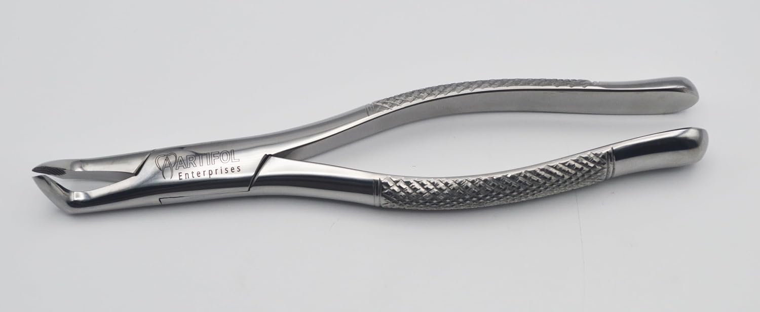 Precision Extraction Forceps – Model 222 | Heavy-Duty Stainless Steel Gripping & Removal Tool with Serrated Jaws #F222
