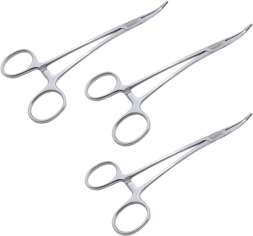 Overholt Artery Forceps – 18.5 cm Curved | 3 Pcs Set | Stainless Steel | Autoclavable #115910176