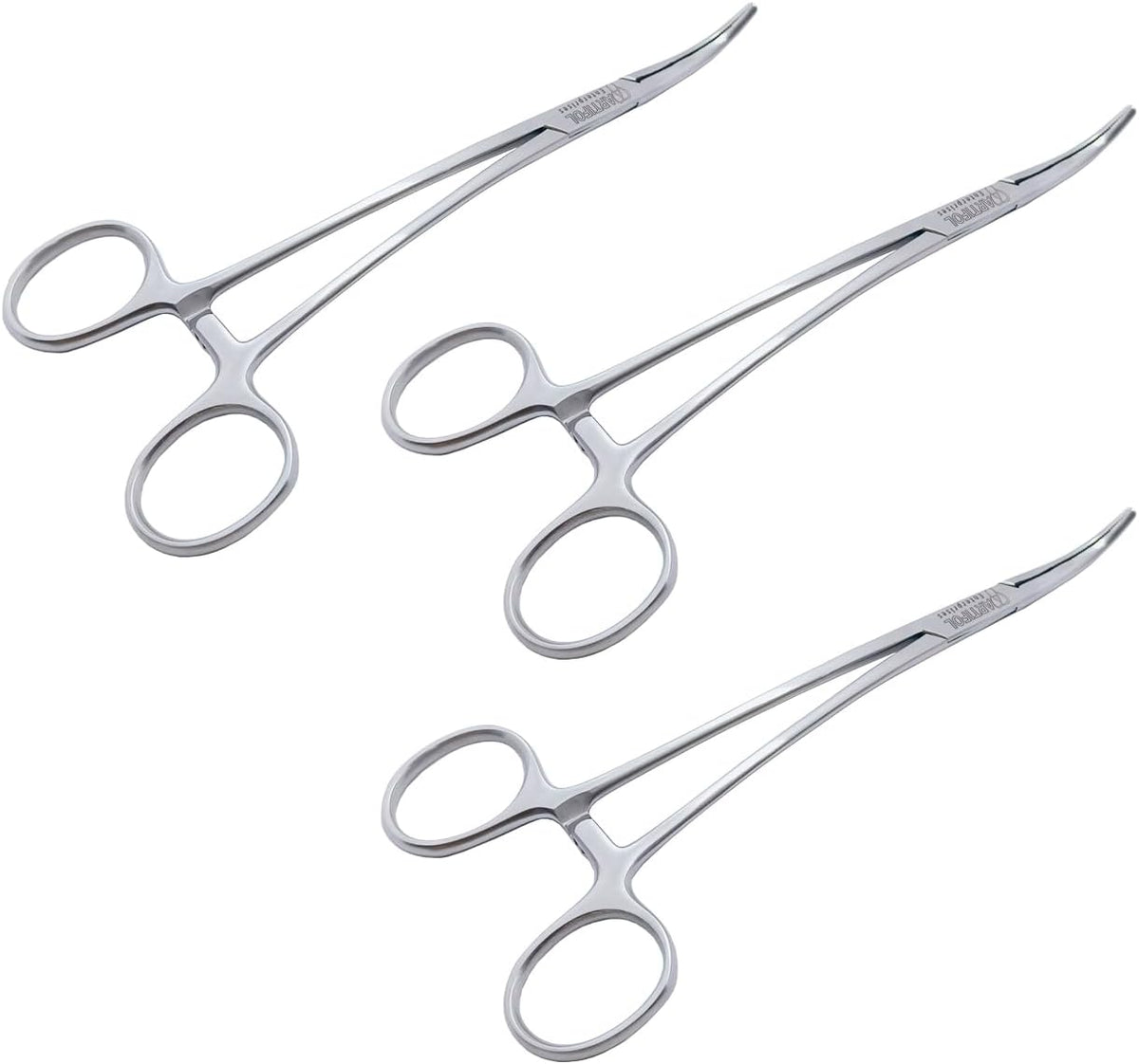 Overholt Artery Forceps – 18.5 cm Curved | 3 Pcs Set | Stainless Steel | Autoclavable #115910176